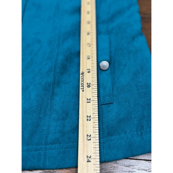 NEW Studio Works Button Up Blazer Jacket Womens 10 Blue Pockets Lined Collared - Picture 11 of 11